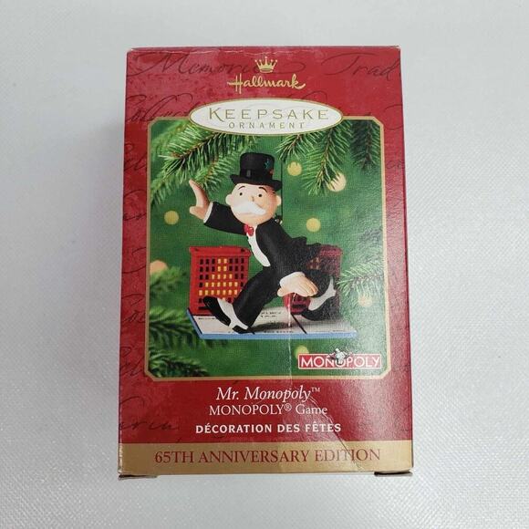 2000 Hallmark Keepsake Mr Monopoly Ornament 65th Anniversary Edition - Picture 2 of 11